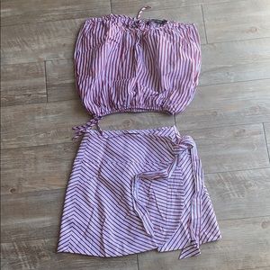 Zara top with skirt